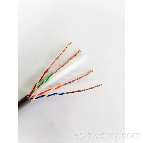 Conductor de cobre del cable 23awg del cable de lan del FTP CAT6 del 1000ft